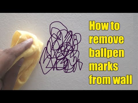 How to remove ball pen marks from wall