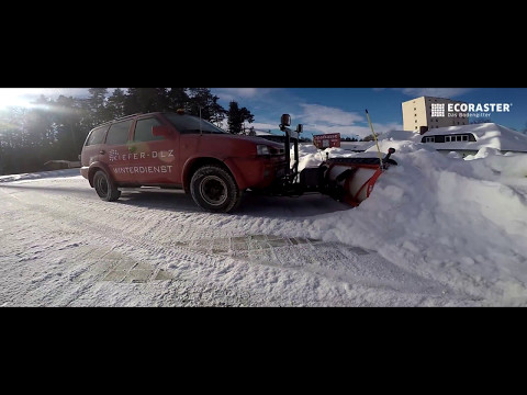 ECORASTER im Einsatz: Winterdienst