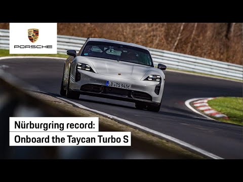 The Porsche Taycan sets new Nürburgring record