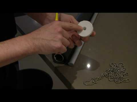 How to fix a roller blind chain that has come off its track