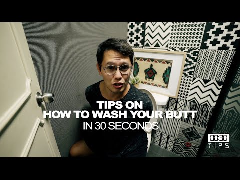 How to Poop and clean yourself with a Bidet - 30 Second Tips
