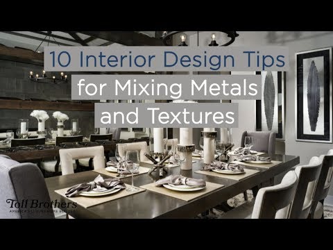 10 Interior Design Tips for Mixing Metals and Textures