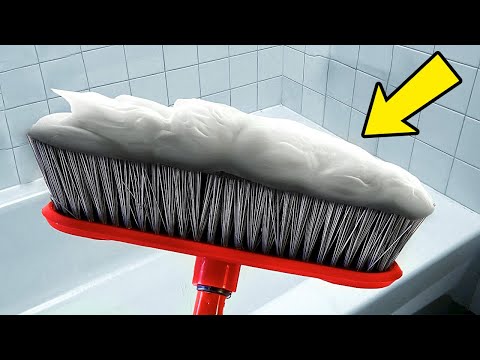 Put Shaving Cream on Your Broom And Do THIS (Brilliant Trick)