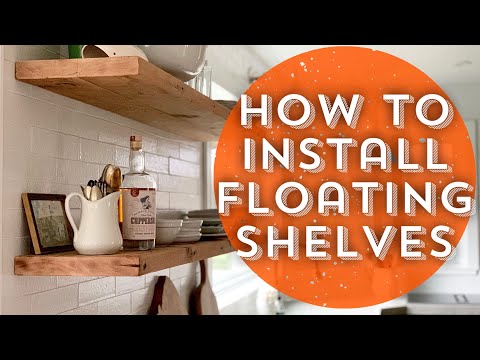 How to Install Floating Shelves/DIY Floating Shelves