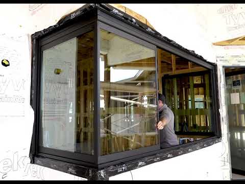 Glass Expanse: Window panel wraps around 90 degree corner!!