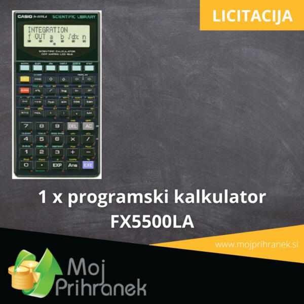 1 x programski kalkulator Casio FX5500LA