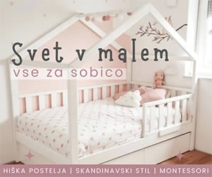 Svet v malem - Vse za sobico - hiška postelja, skandinavski stil, Montessori