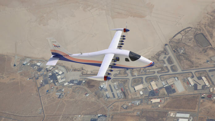 Električno letalo X-57, ki ga preizkuša NASA (vir NASA)