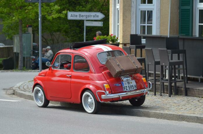 fiat 500, antique car, cinquecento