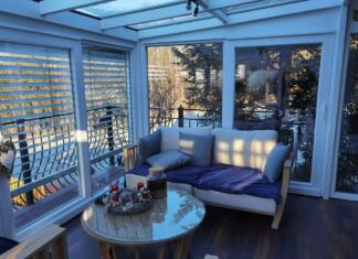 Prihranite z okni iz aluminija in PVC-ja! zimski vrt notranjost