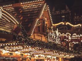 lights, christmas market, christmas