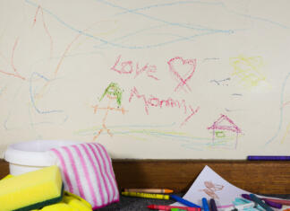 Kako očistiti stene odstranjevanje madežev s stene počečkan zid počečkana stena