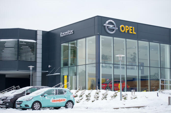 Opel official dealership show-room