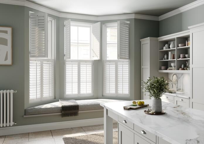 shutters, kitchen, interior design