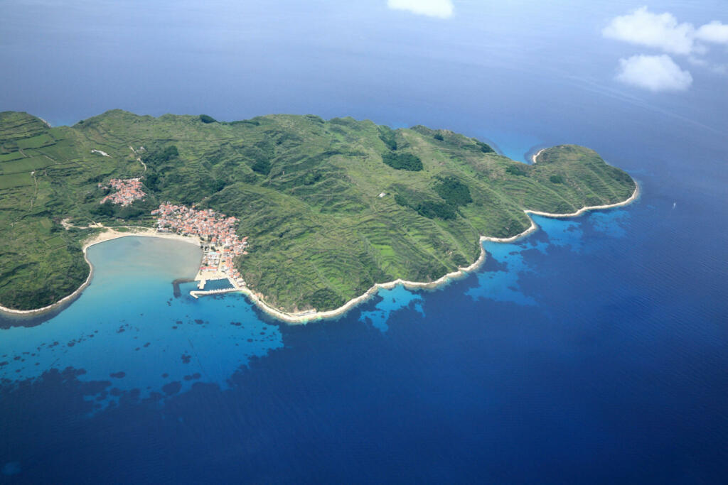 Susak Island-Croatia-air view-3000 feet altitude