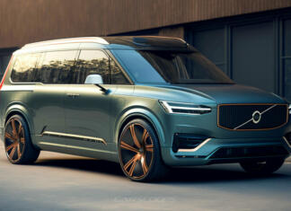 Volvo navdušil! Novi Volvo EM90 je šokanten enoprostorec Konceptna fotografija prihajajočega Volvota EM90