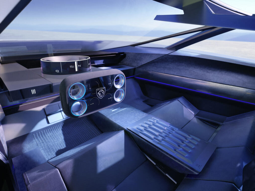 Notranjost koncepta Peugeot Inception je futurističen prikaz avtomobilizma