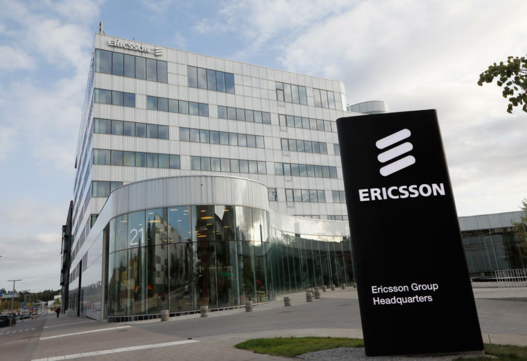 Stockholm:, Sweden - September 14, 2016 The Ercisson group headquarters office building located in the Stockholm suburban district of Kista.