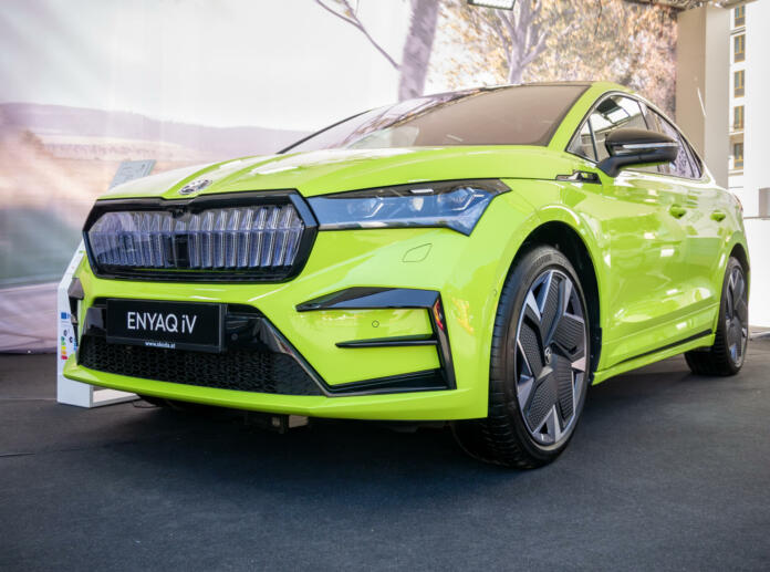 Skoda Enyaq iV električni avtomobil.