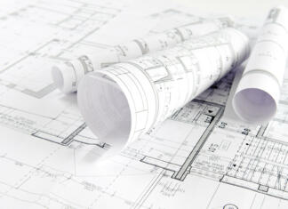 Zakaj je pomembno imeti načrt za gradnjo? Part of architectural project on paper