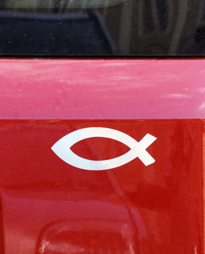 Fish - Catholic symbol on car