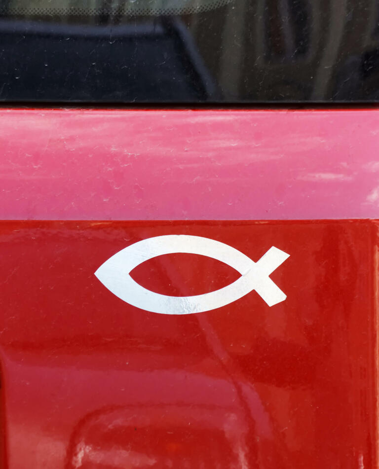 Fish - Catholic symbol on car