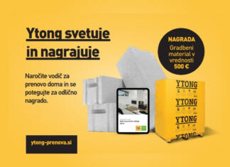 Prenova doma z Ytong materialom Ytong svetuje in nagrajuje