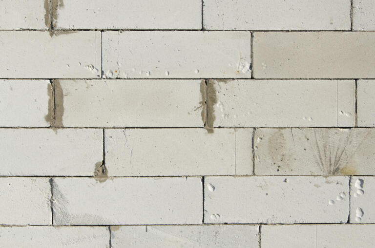 A Wall built from Aerated concrete Ytong blocks
