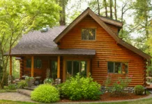 Gradnja brunarice: Kje prihraniti in kakšne so dolgoročne finančne prednosti? brunarica - Oregon Forest Modern Log Cabin