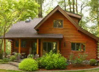 Gradnja brunarice: Kje prihraniti in kakšne so dolgoročne finančne prednosti? brunarica - Oregon Forest Modern Log Cabin