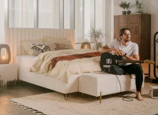 Tiho razkošje v spalnici Postelja Lisabon