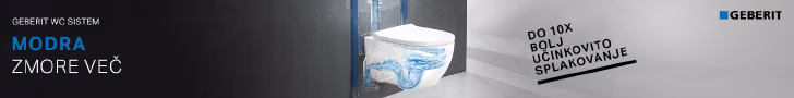 Geberit WC sistem. Modra zmore več. Do 10x bolj učinkovito splakovanje.