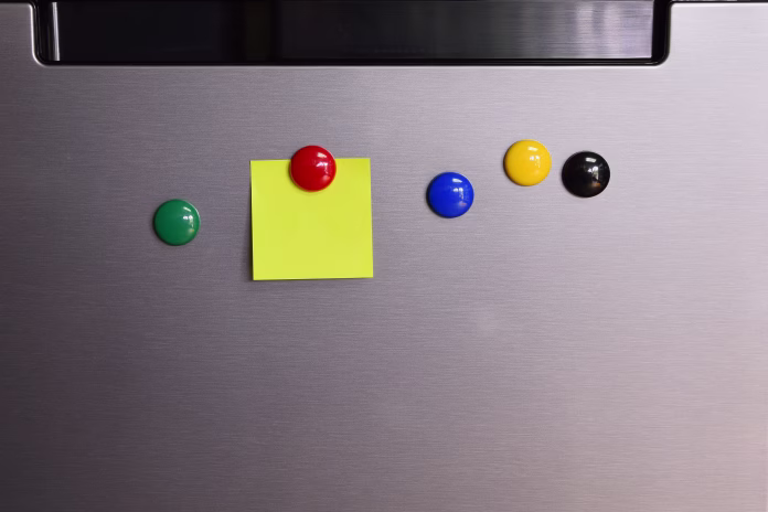 close-up-of-multi-colored-ball-on-refrigerator-stockpack-istock Close-Up Of Multi Colored Ball On Refrigerator