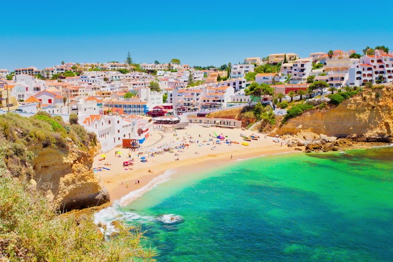 Beautiful village of Carvoeiro in the Algarve, Portugal