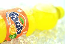 Niste si mislili! Italijanska Fatra skoraj trikrat slajša od slovenske Kwidzyn, Poland - May 26, 2014: Bottle of Fanta drink on ice cubes. Fanta is fruit-flavored carbonated soft drink produced by Coca-Cola Company. Fanta was introduced in 1941