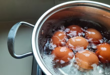 Skoraj 100 let star trik: kuhana jajca brez vrele vode – okus je dvakrat boljši chicken eggs cooked by boiling. home cooking to make the main dish. This photo is suitable for something with a cooking, kitchen, food and culinary theme