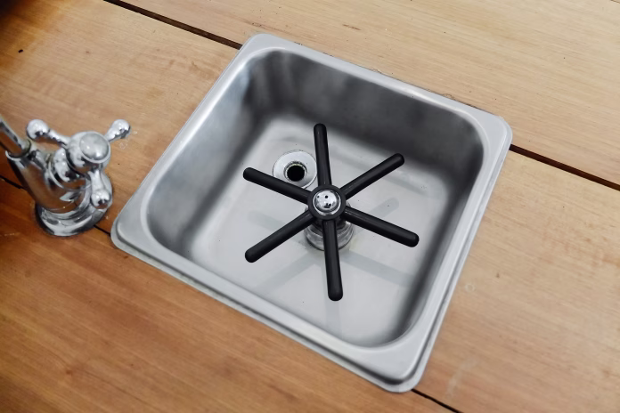 Pitcher rinser use for cleaning the milk in pitcher.