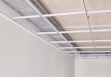 Katero obešalo za suhomontažni strop uporabiti? Metal frame of suspended ceilings. Making of false ceilings.