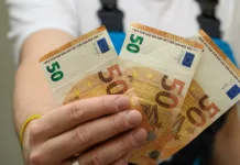 Nikoli več ne zavrzite tega v smeti: skriti »zaklad« v vašem košu vam lahko prihrani na stotine evrov! A worker in overalls showing banknotes in his hand, minimum wage for manual labor