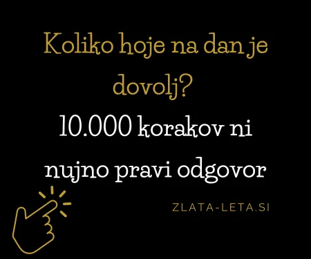 Koliko hoje na dan je dovolj po 60. letu? 10.000 korakov ni nujno pravi odgovor | Zlata-leta.si
