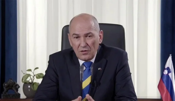 Screenshot Janez Janša.
